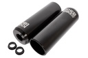 KHE CNC Pro BMX Patères 10mm 14mm Anodisé Noir 492g Avec Adapteur Et Laser Logo