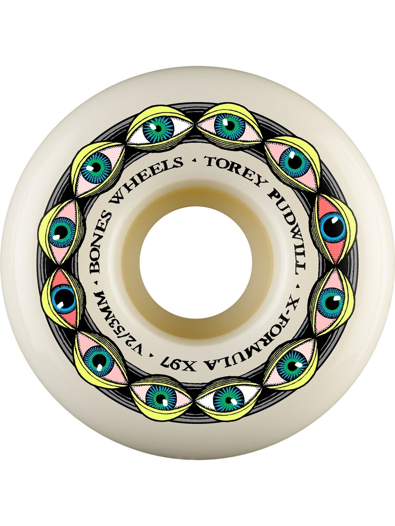 Bones Wheels 97A XF Frying Eyes V2 Locks 53mm Torey Pudwill