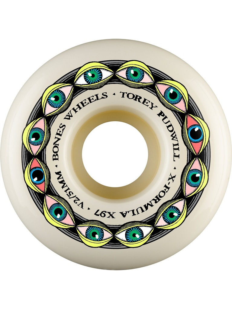 Bones Wheels 97A XF Frying Eyes V2 Locks 51mm Torey Pudwill