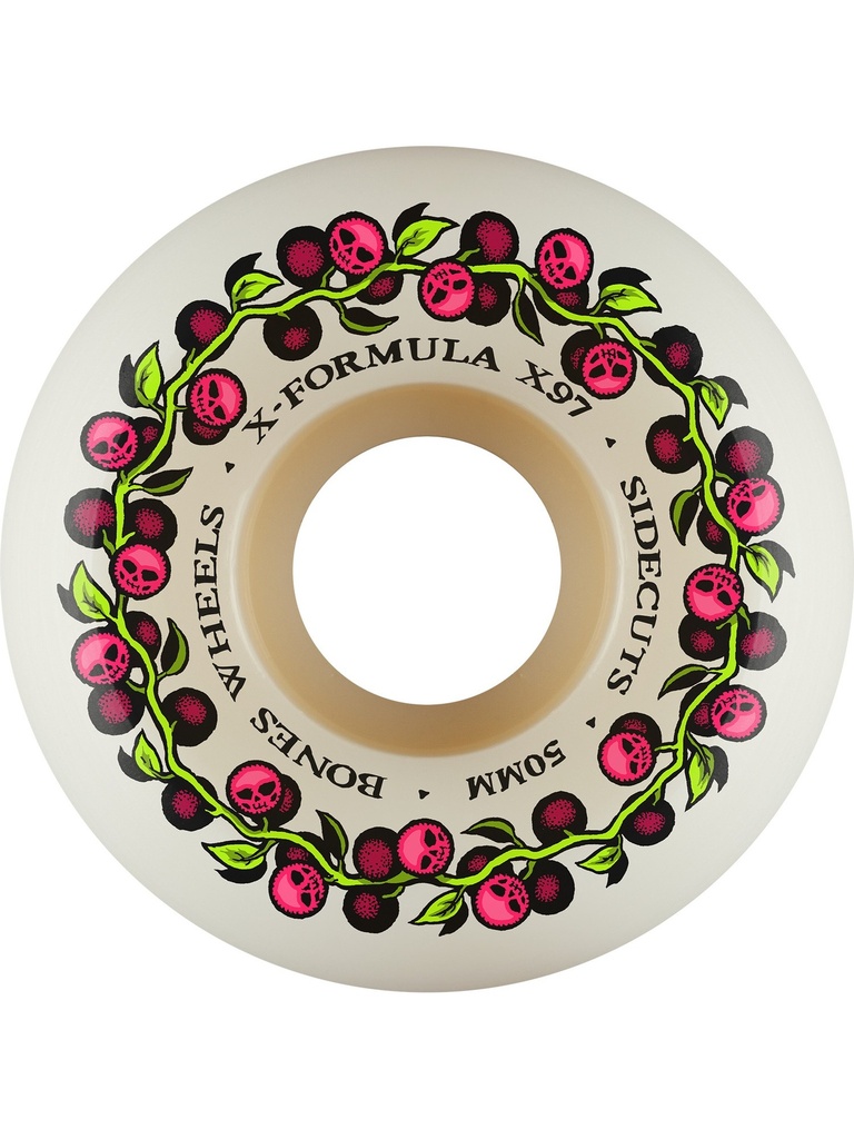 Bones Wheels 97A XF Skull Berries V5 Sidecut 50mm Team