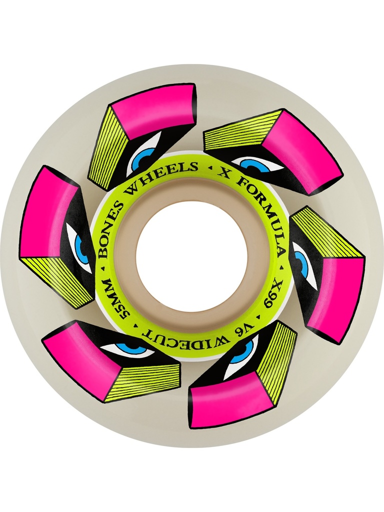 Bones Wheels 99A XF Look Book V6 Wide-Cut 55mm Team