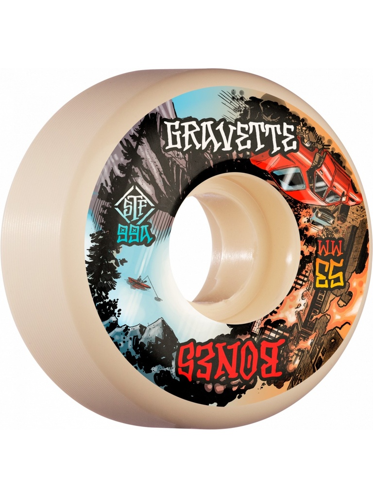 Bones Wheels 99A STF Heaven & Hell V2 Locks 53mm David Gravette