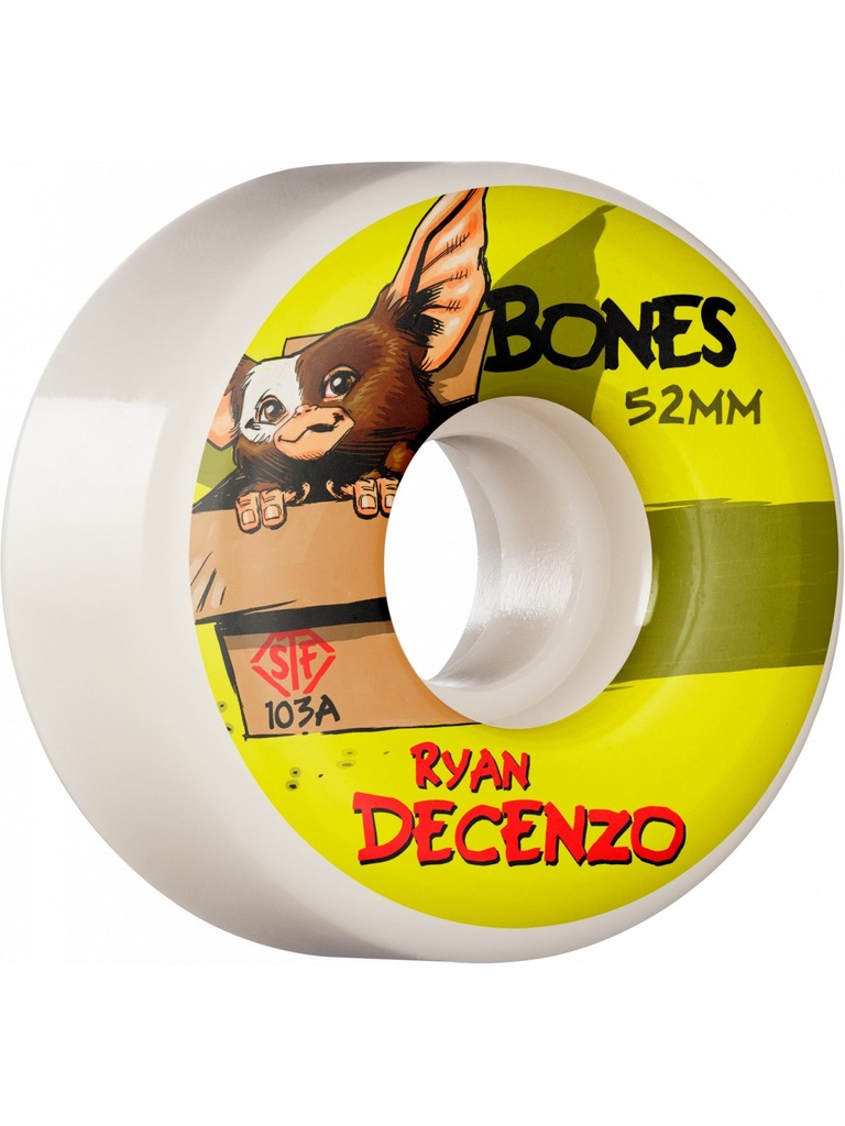 Bones Wheels 103A STF Gizzmo V2 Locks 52mm Ryan Decenzo