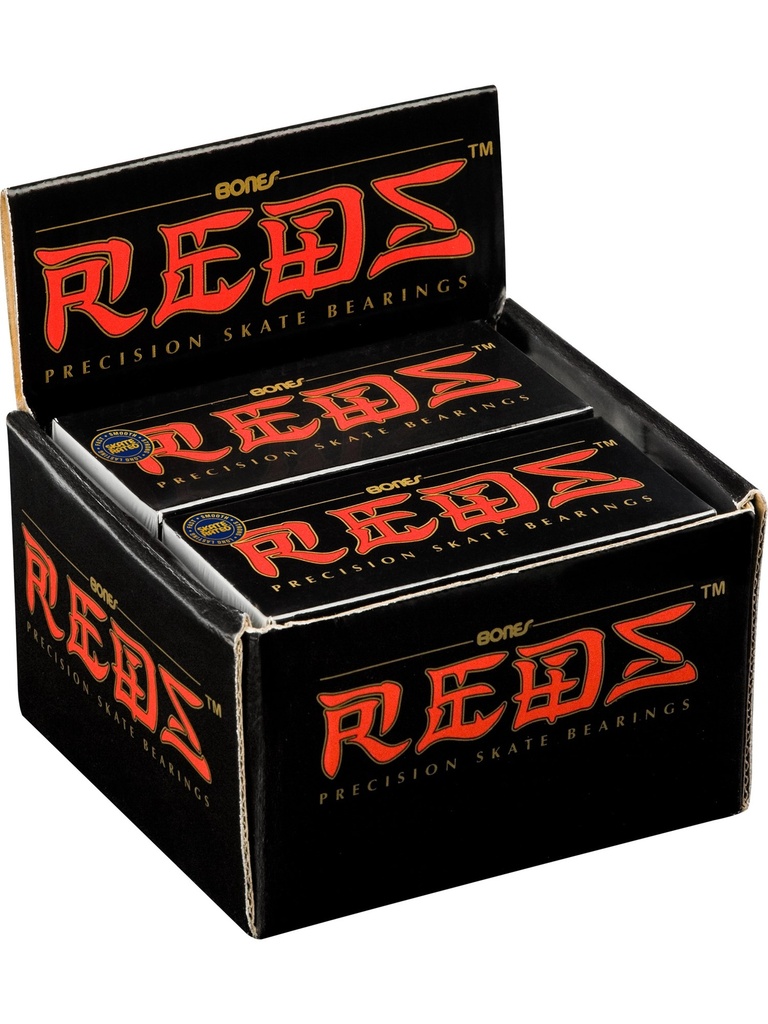 Bones Bearings Reds (10Pack) Silver/Red
