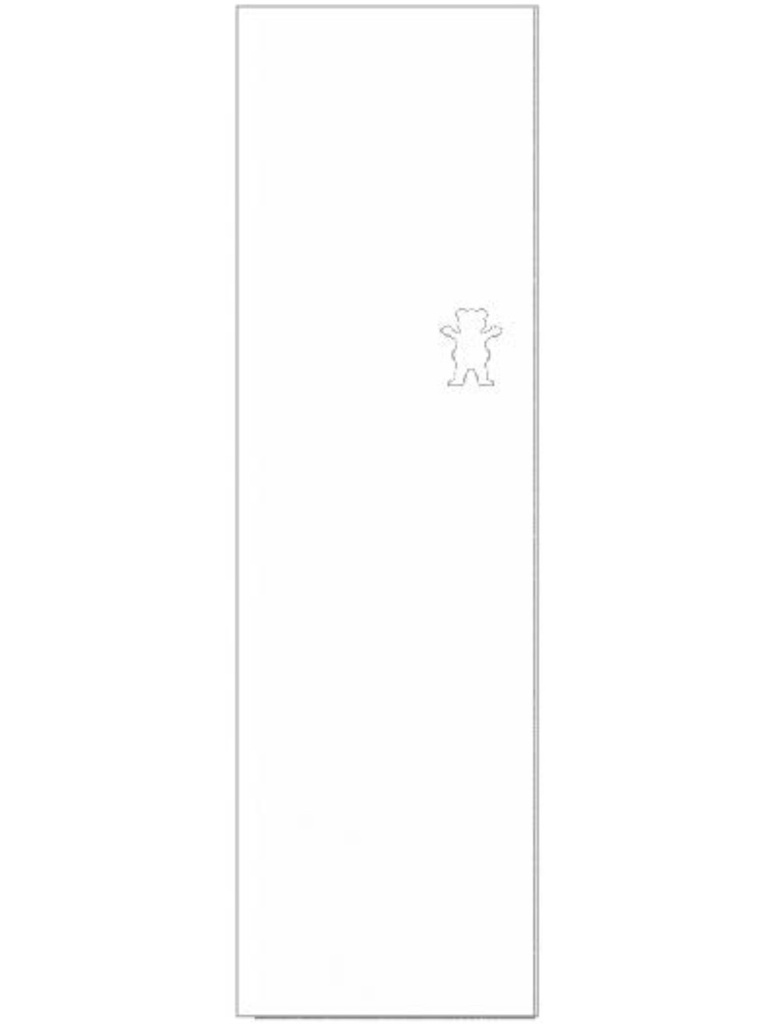 Grizzly Bear Cutout Griptape Regular White Regular White