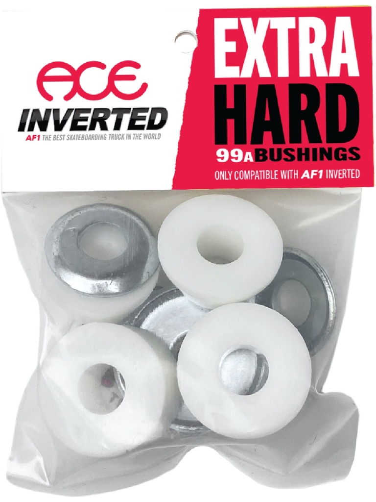 Ace Inverted Bushings (2Set) - Extra Hard White