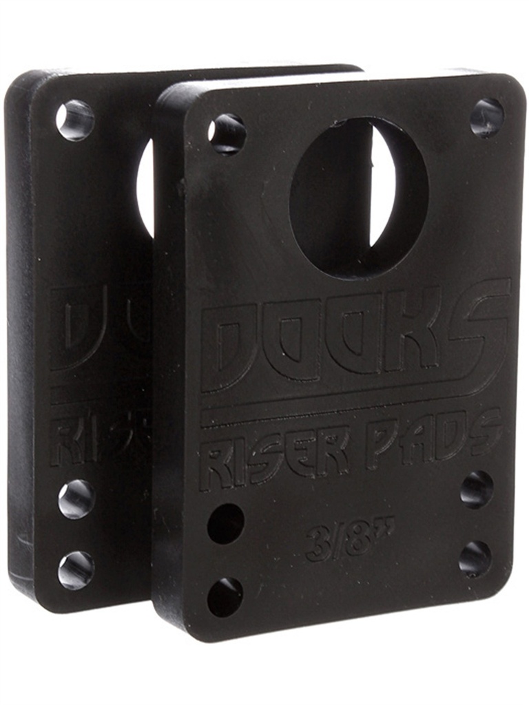Dooks 1/4" Riser Pads (2Set) Black