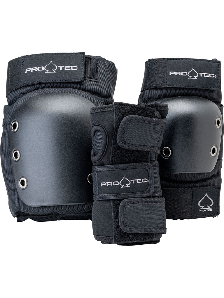 Pro-Tec - Junior Street Gear 3-Pack Pad Set Open - Black
