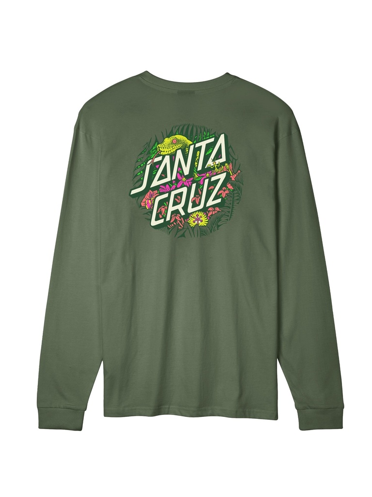 Santa Cruz - Asp Flores Dot Back Longsleeve - Sage