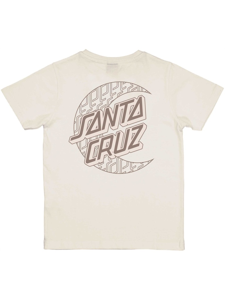 Santa Cruz - Imprint Moon Dot Kids T-Shirt - Unbleached Cotton