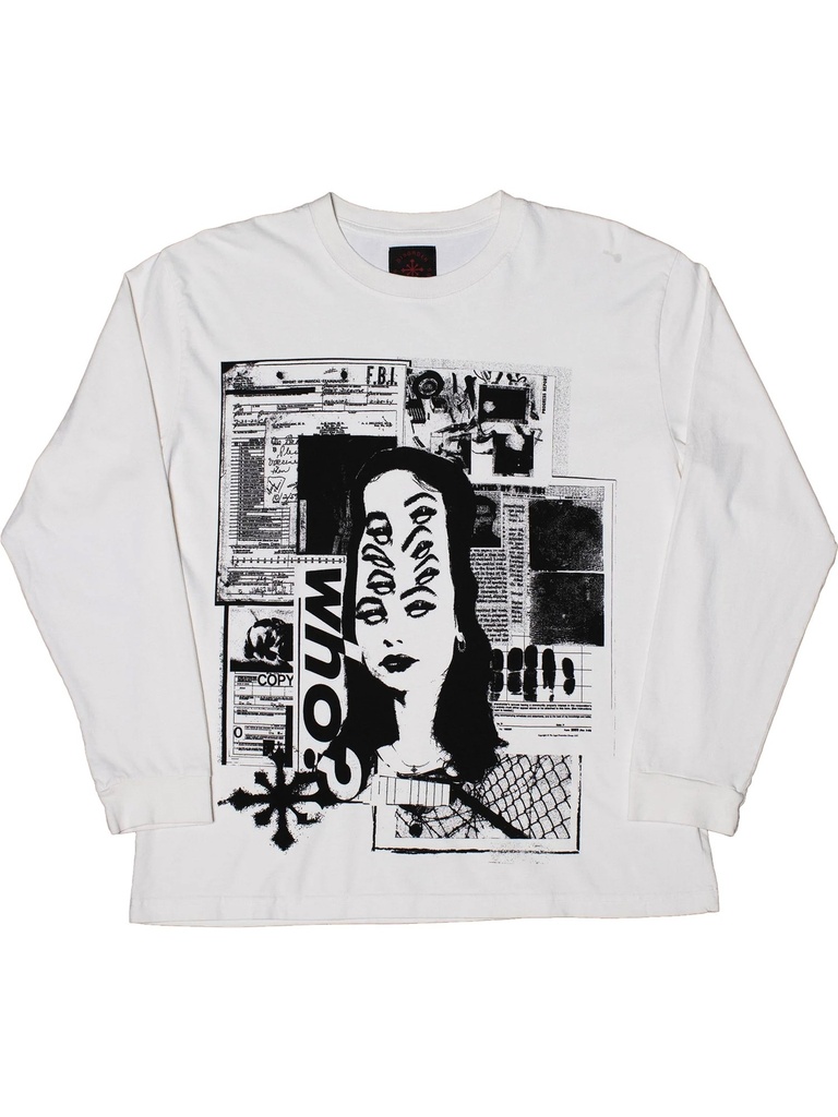 Disorder Skateboards - Who? Longsleeve - Natural Bone