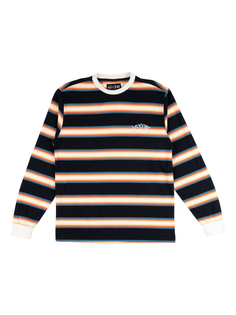 Welcome - Thelema Stripe Long Sleeve - Black