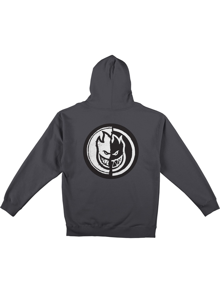 Spitfire - Yin Yang Zip Hoodie - Dark Charcoal