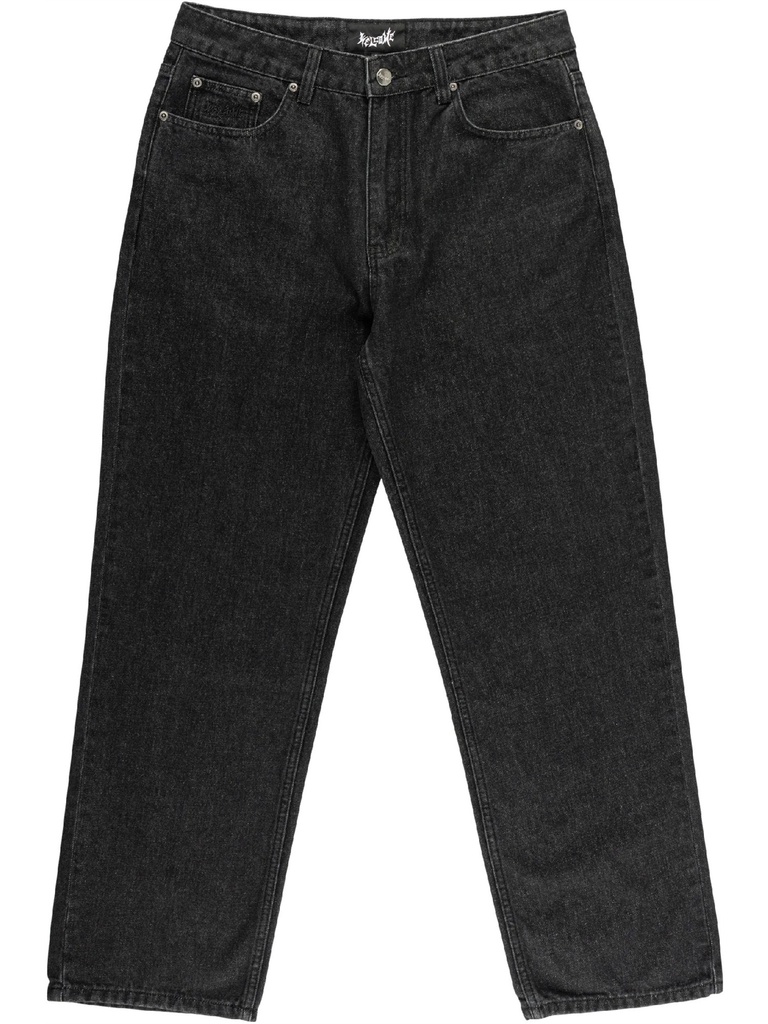 Welcome - Immortal Straight Loos Denim Jeans - Washed Black