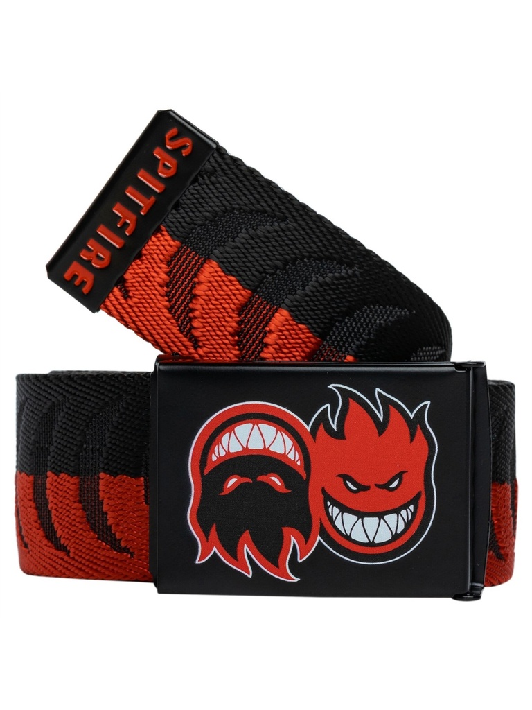 Spitfire - Eternal Crescent Jaquard Belt - Black/Red