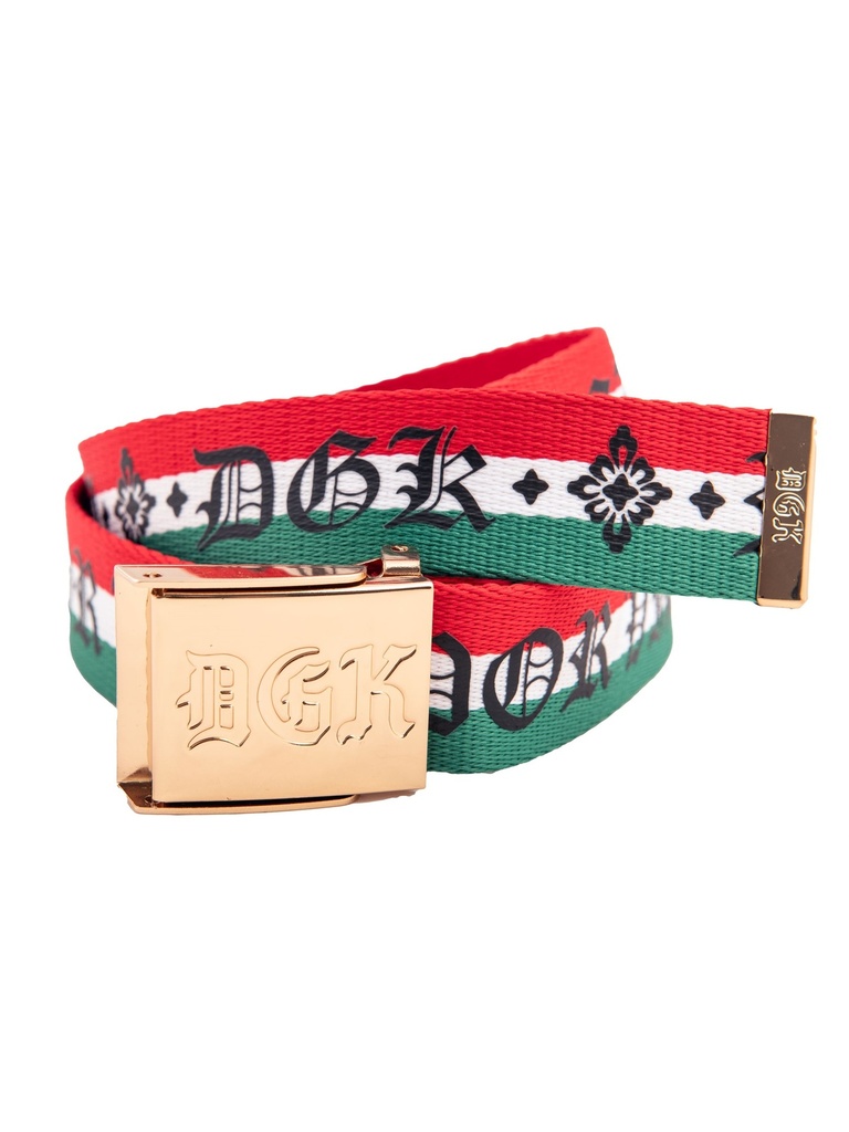 DGK - Por Vida Belt - Red/White/Green