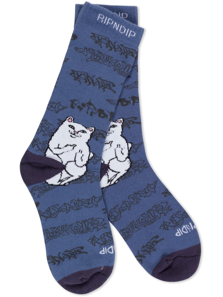 RipnDip - Lord Nermal Ghost Socks - Slate