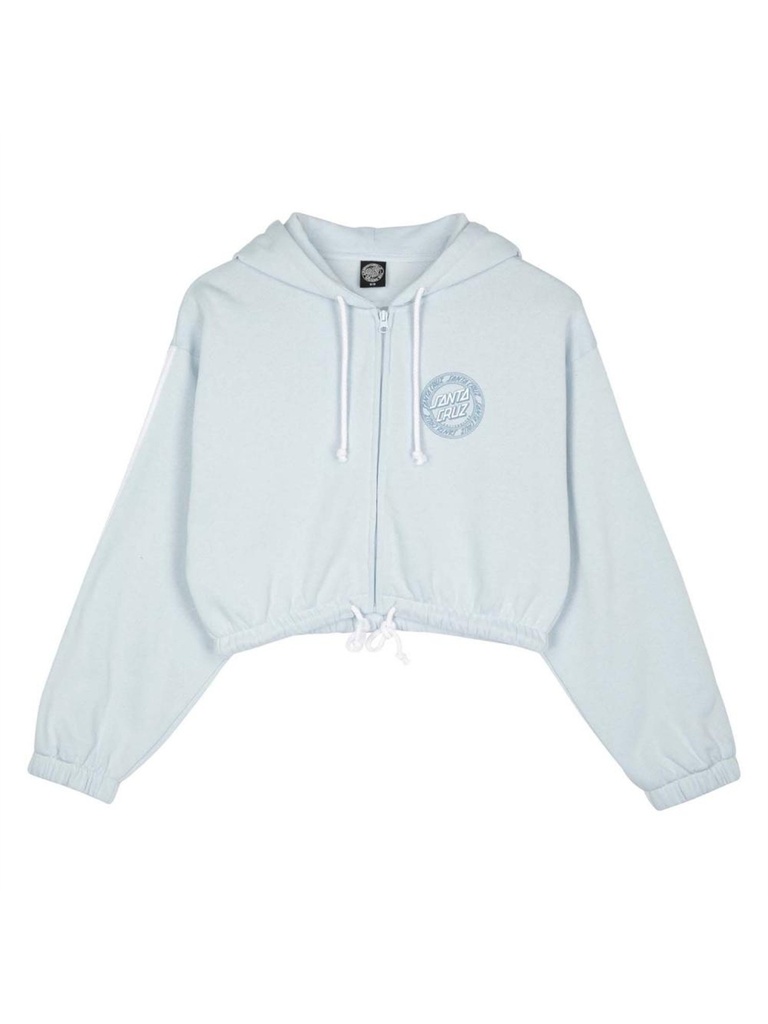Santa Cruz - Check Outline Ringed Dot Zip Hoodie - Fresh Blue