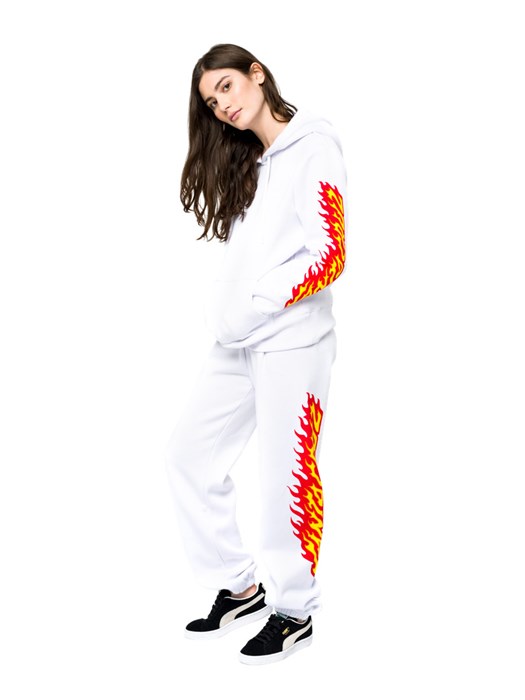 Santa Cruz - Flame Dot Sweatpant - White