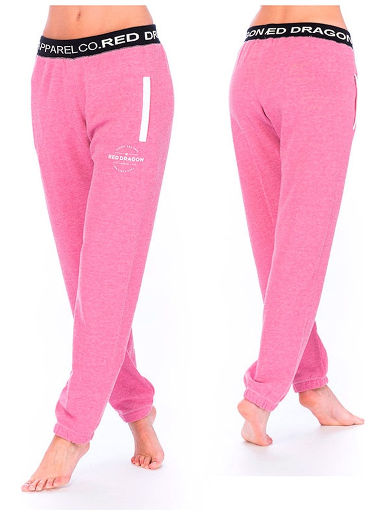Red Dragon - Sweatpant Freedom - Heather Pink/White