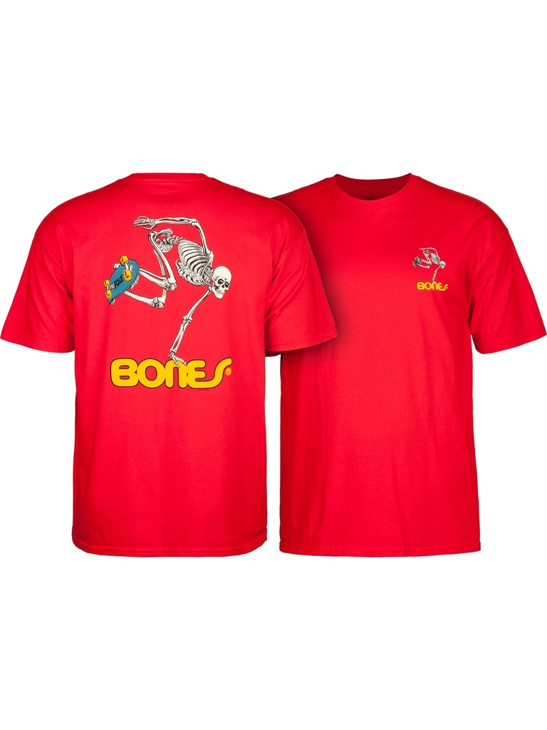 Powell Peralta - Skateboarding Skeleton Kids T-Shirt - Red