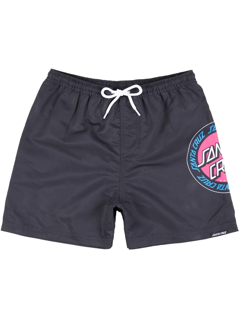 Santa Cruz - Outer Ringed Dot Kids Swimshort - Black