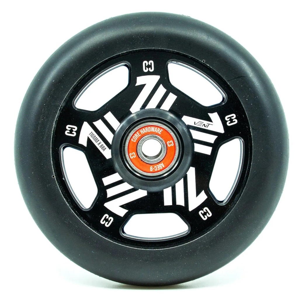 CORE Vent Hollow Roue Trottinette Freestyle - Noir - 110mm