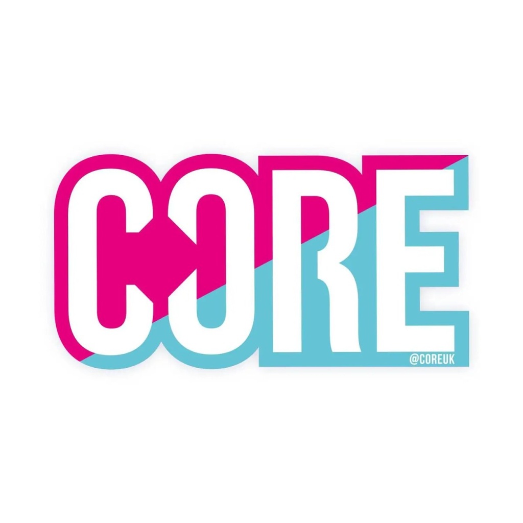 CORE Classic Autocollant Trottinette Freestyle - Split Pink/Blue