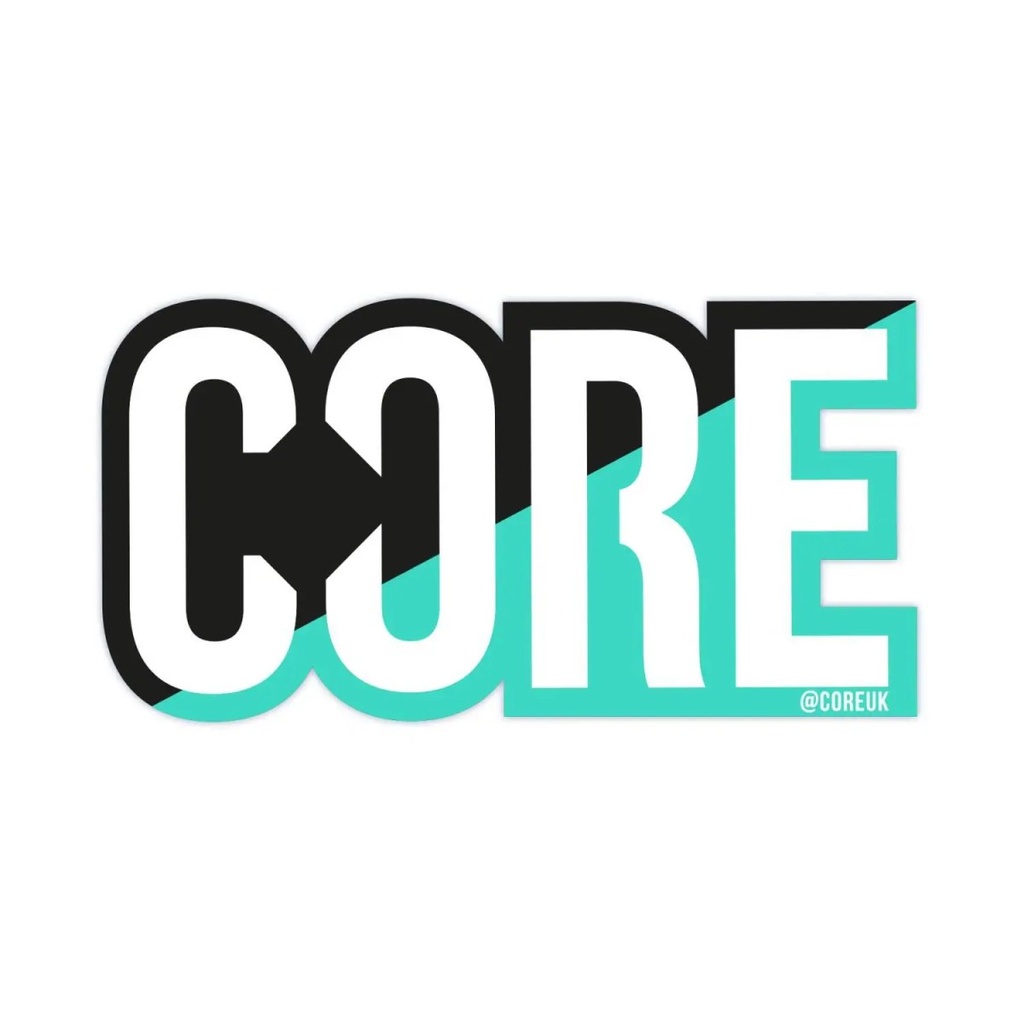 CORE Classic Autocollant Trottinette Freestyle - Split Black/Teal