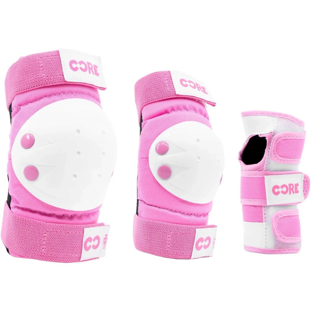CORE Junior Kit Protection Roller Pack de 3 - Rose - S