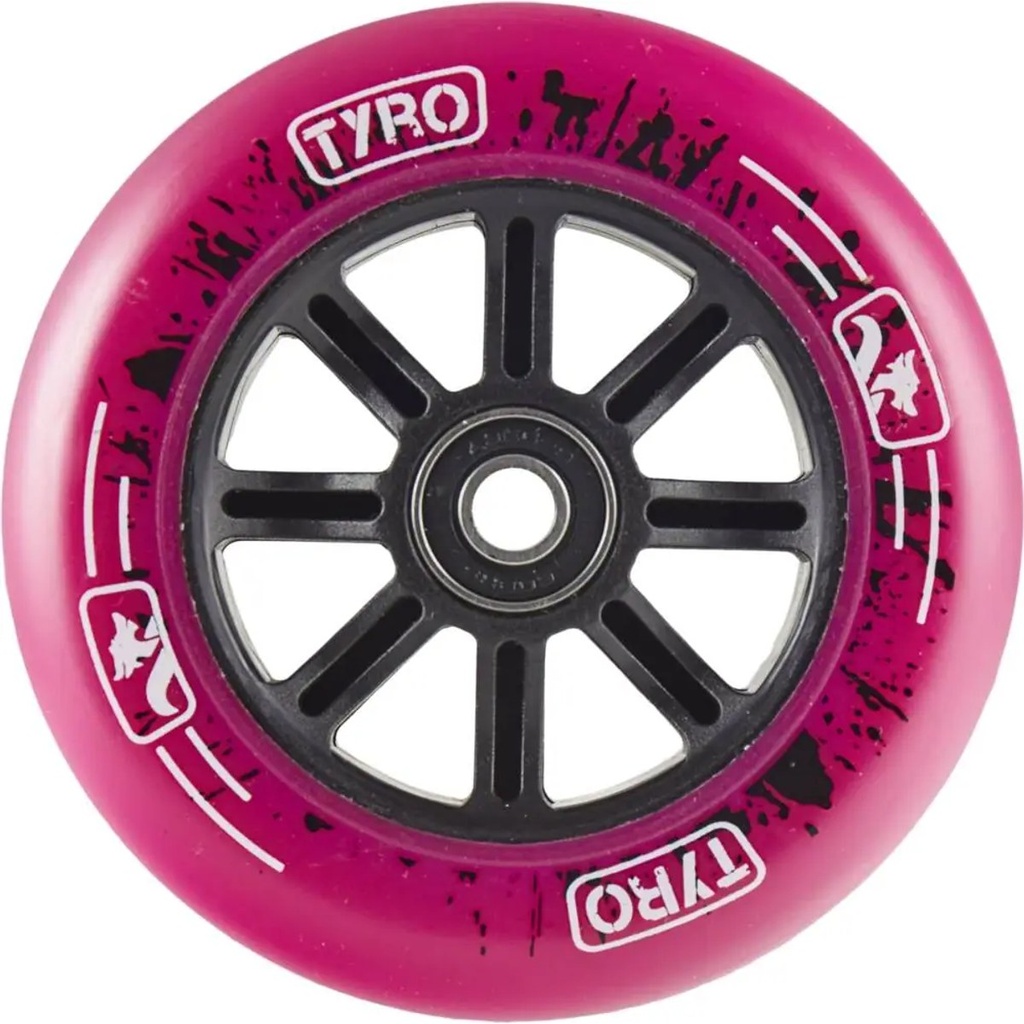 Longway Tyro Nylon Core Roue Trottinette Freestyle - Rose - 110mm