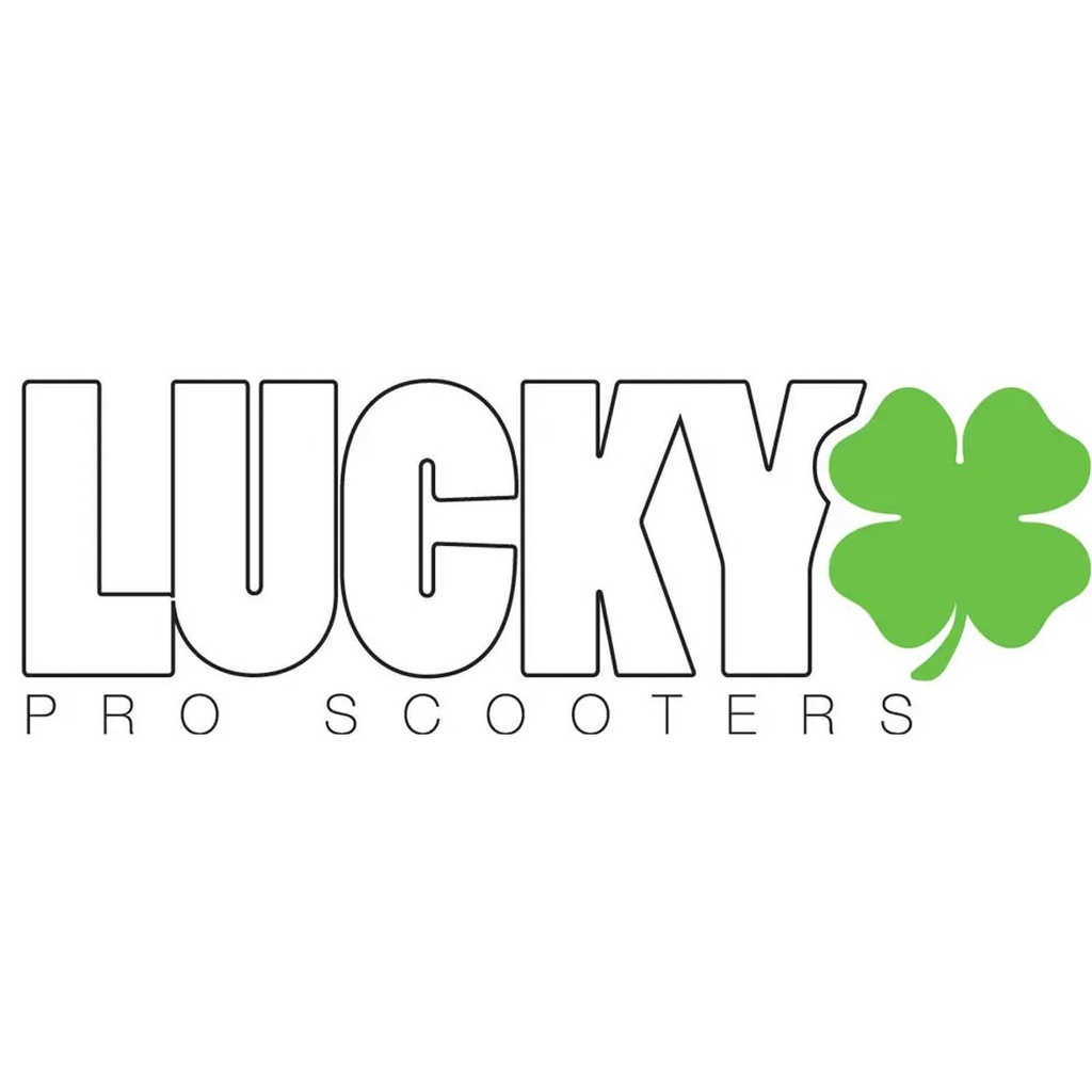Lucky Blanc Autocollant Trottinette Freestyle - Blanc