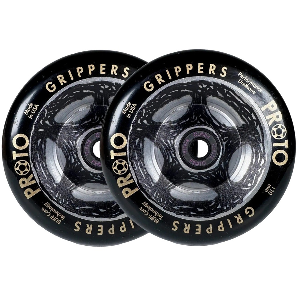 Proto Catalyst Gripper Roues Trottinette Freestyle Pack de 2 - Noir - 110mm