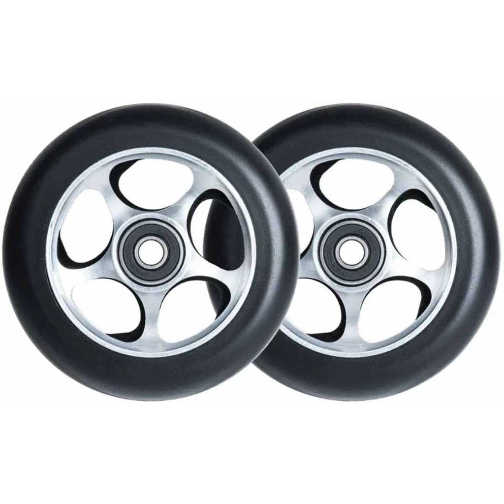 Root Re-Entry Roues Trottinette Freestyle Pack de 2 - Noir - 100mm