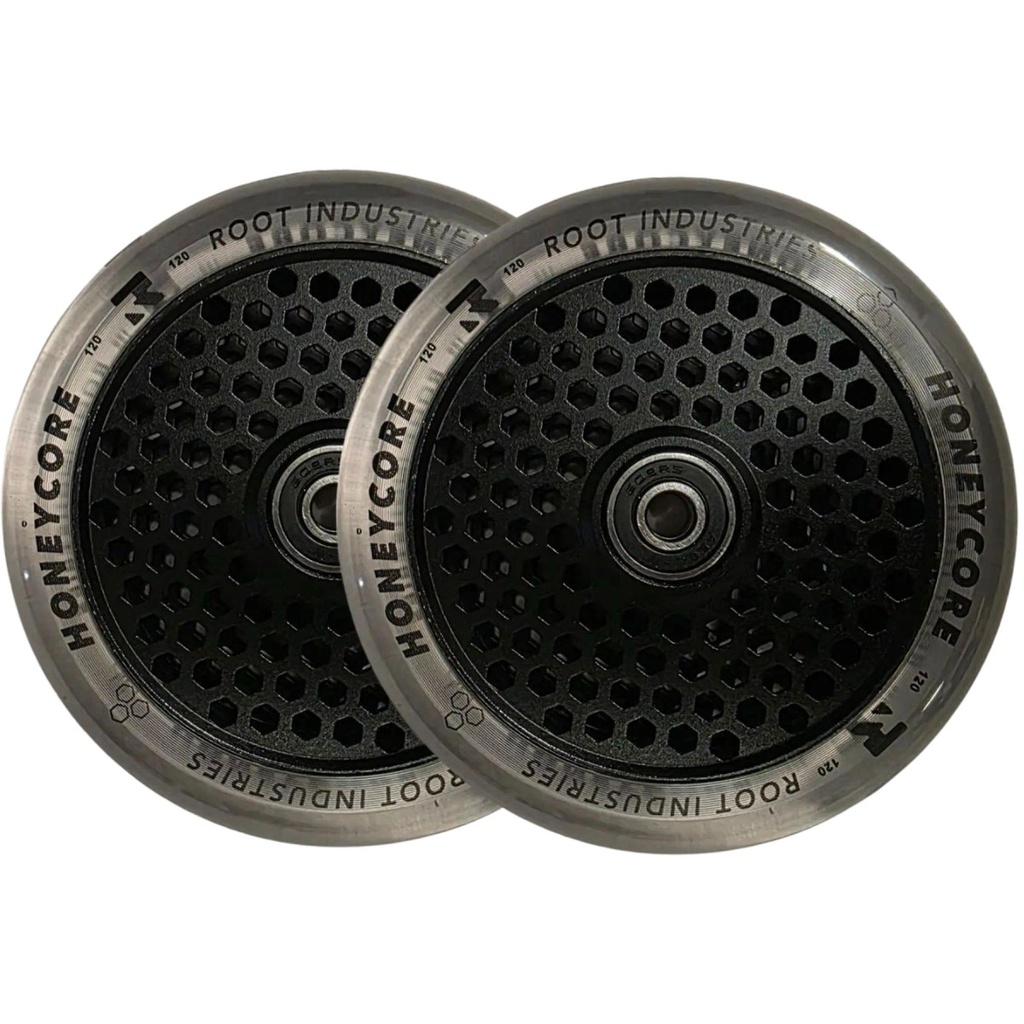 Root Honeycore Clear 120mm Roues Trottinette Freestyle Pack de 2