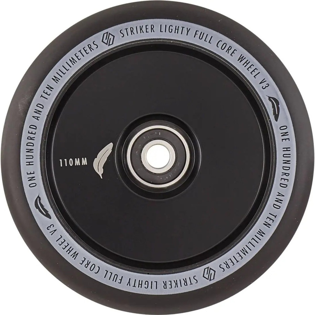 Striker Lighty Full Core V3 Noir Roue Trottinette Freestyle - Noir - 110mm