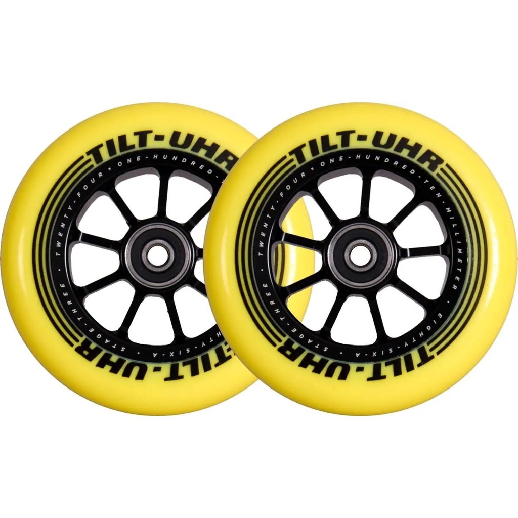 Tilt UHR Roues Trottinette Freestyle - Jaune - 120mm