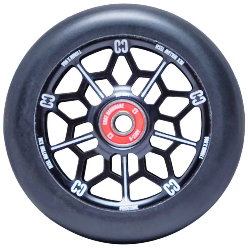 CORE Hex Hollow Roue Trottinette Freestyle - Noir - 110mm