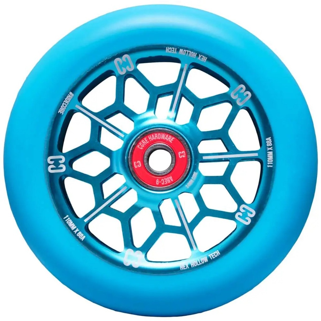 CORE Hex Hollow Roue Trottinette Freestyle - Mint - 110mm