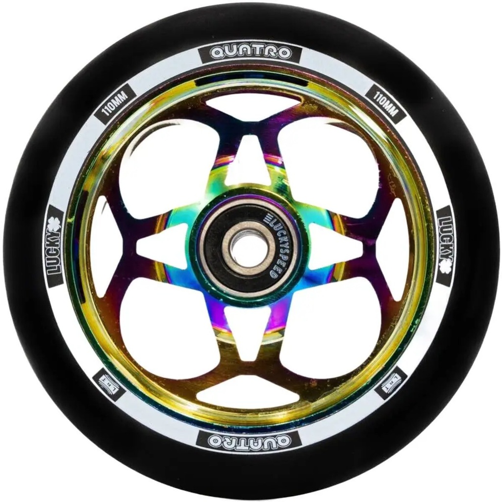 Lucky Quatro Roue Trottinette Freestyle - Neochrome - 110mm