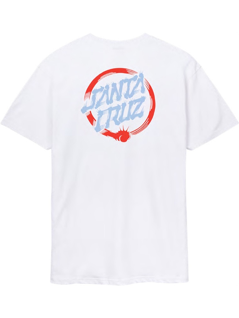 Santa Cruz - Mako Dot T-Shirt - White