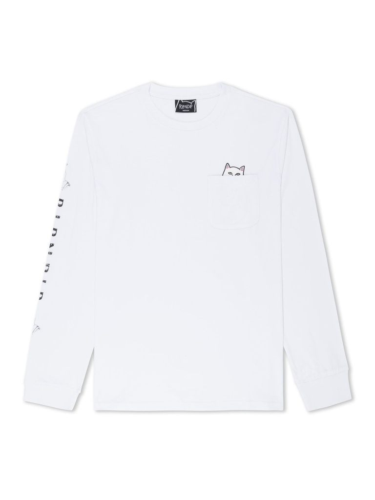 RipnDip - Lord Nermal Pocket Longsleeve - White