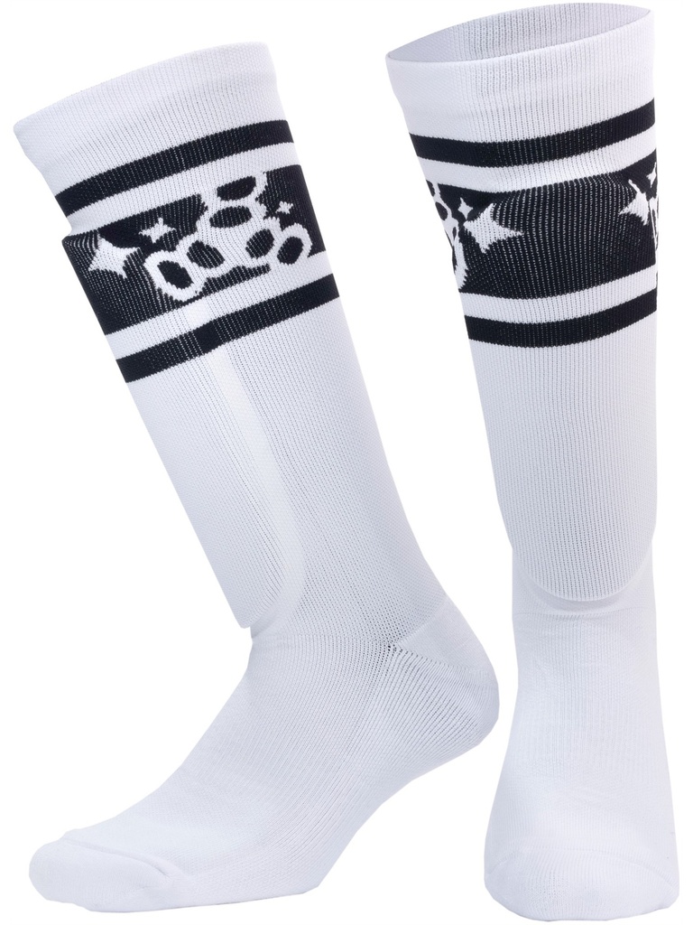 Triple 8 - ShinGuards Barbie Patin - White/Black Stripe