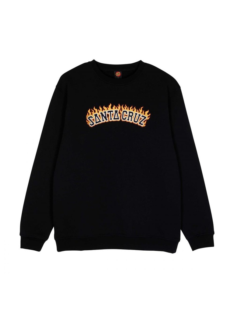 Santa Cruz - Burnt Collegiate Crew - Black