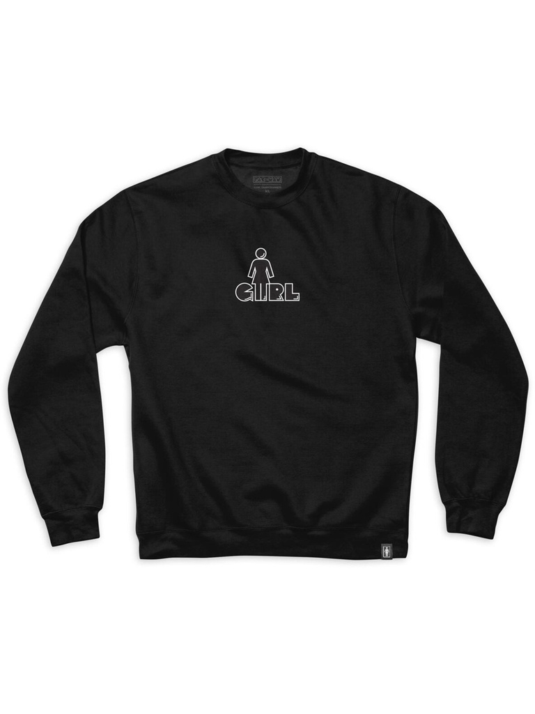 Girl - OG Pac-Lock Embroidered Crew - Black/Blue