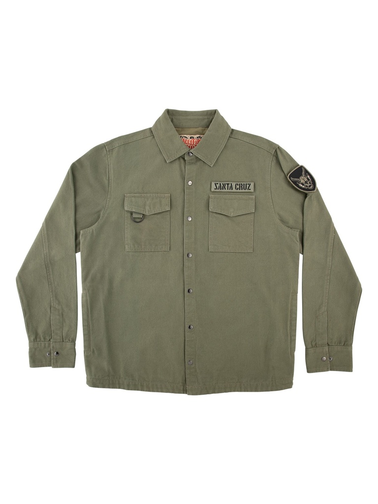 Santa Cruz - Stranger Things Crawl Utility Jacket - Army