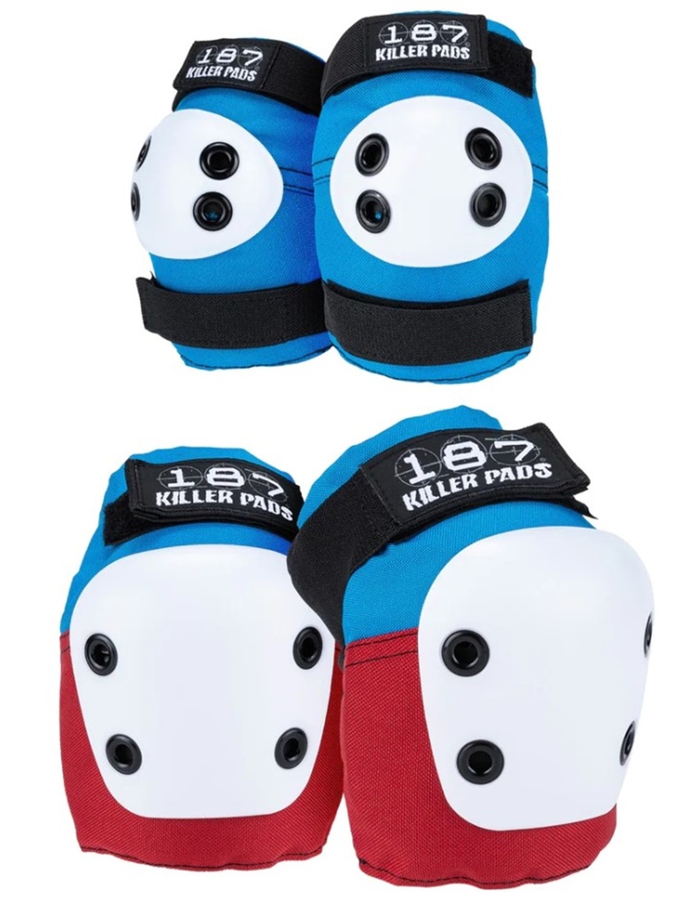 187 Killer Pads - Combo Pack - Red/White/Blue