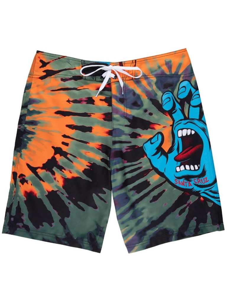 Santa Cruz - Screaming Hand Boardshort - Black/Orange/Green
