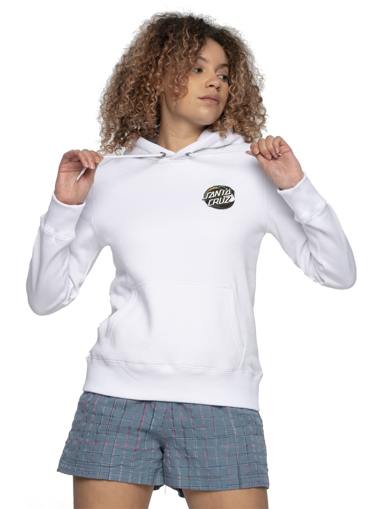 Santa Cruz - Holo Wave Dot Hood - White