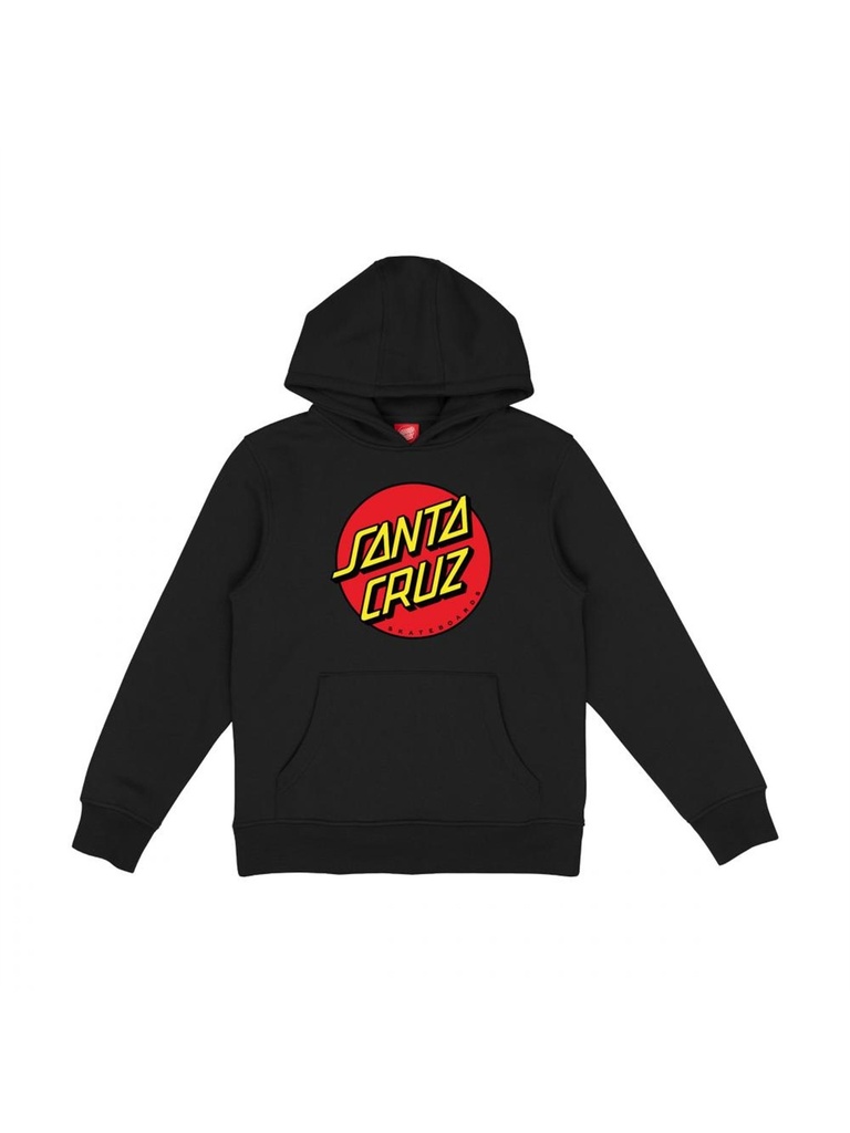 Santa Cruz - Classic Dot Kids Hoodie - Black